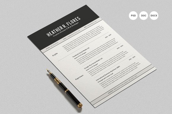 2-pages-resume-set-cv-template