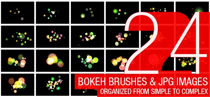 24 Abstract Bokeh Brushes