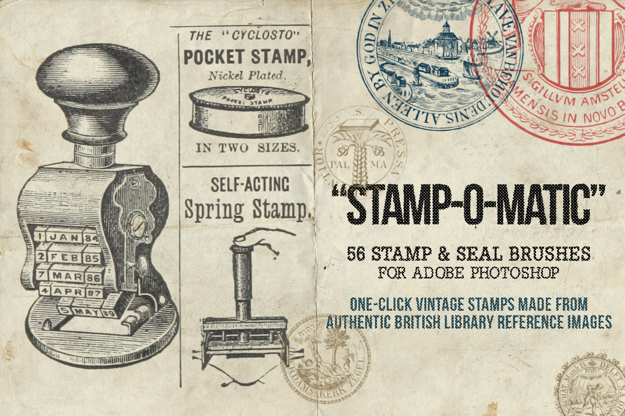 56 Vintage Stamps and Seals