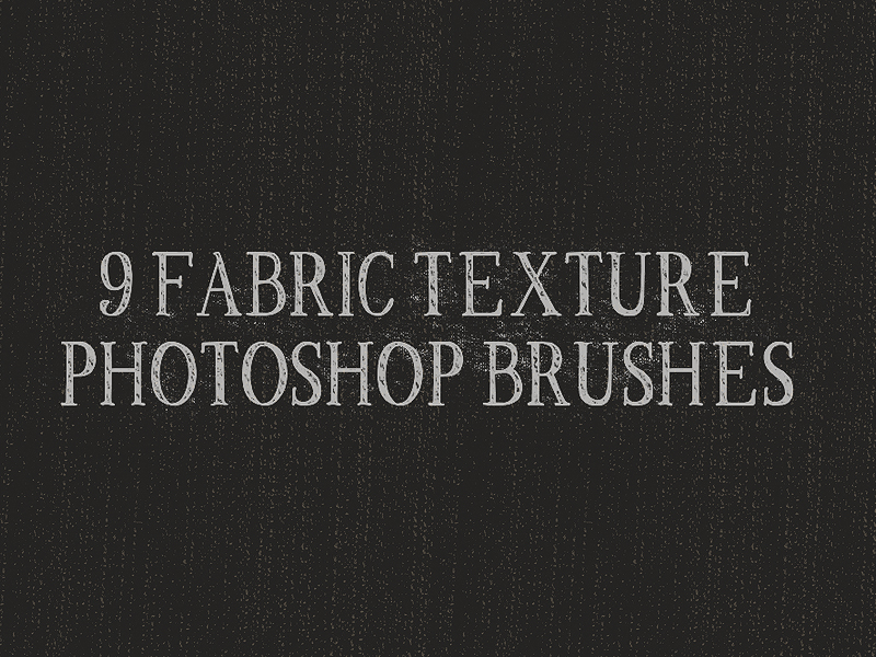 9 High Resolution Fabric Texture Photoshop Brushes