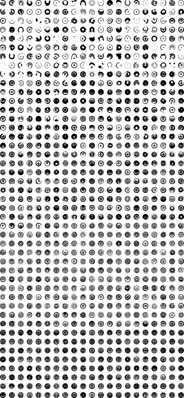 Solid Tech Rings Photoshop Brushes