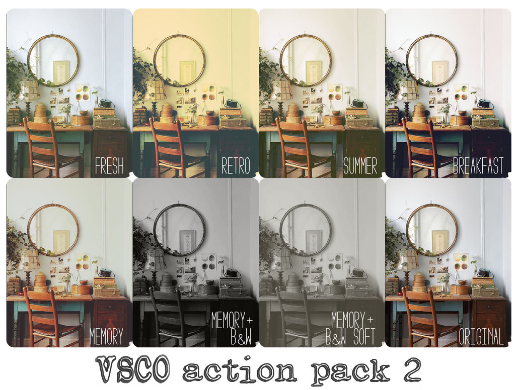 VSCOish Actions Pack