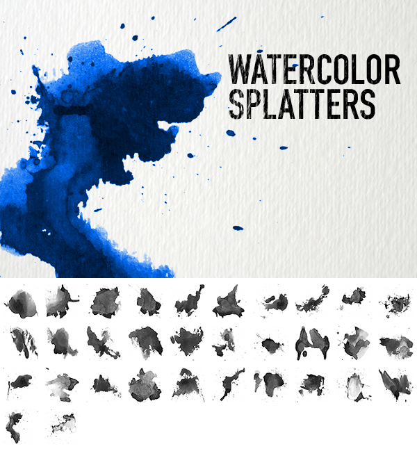 Watercolor Splatters par pstutorialsws