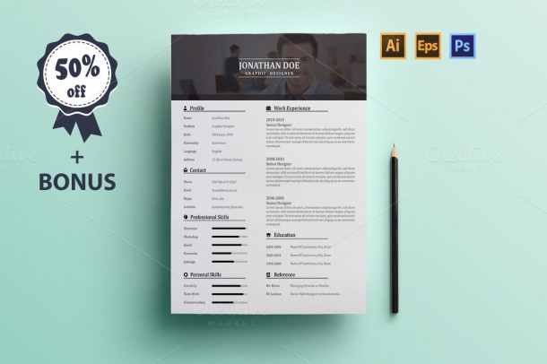 30 Sexy Resume Templates Guaranteed to Get You Hired | Inspirationfeed