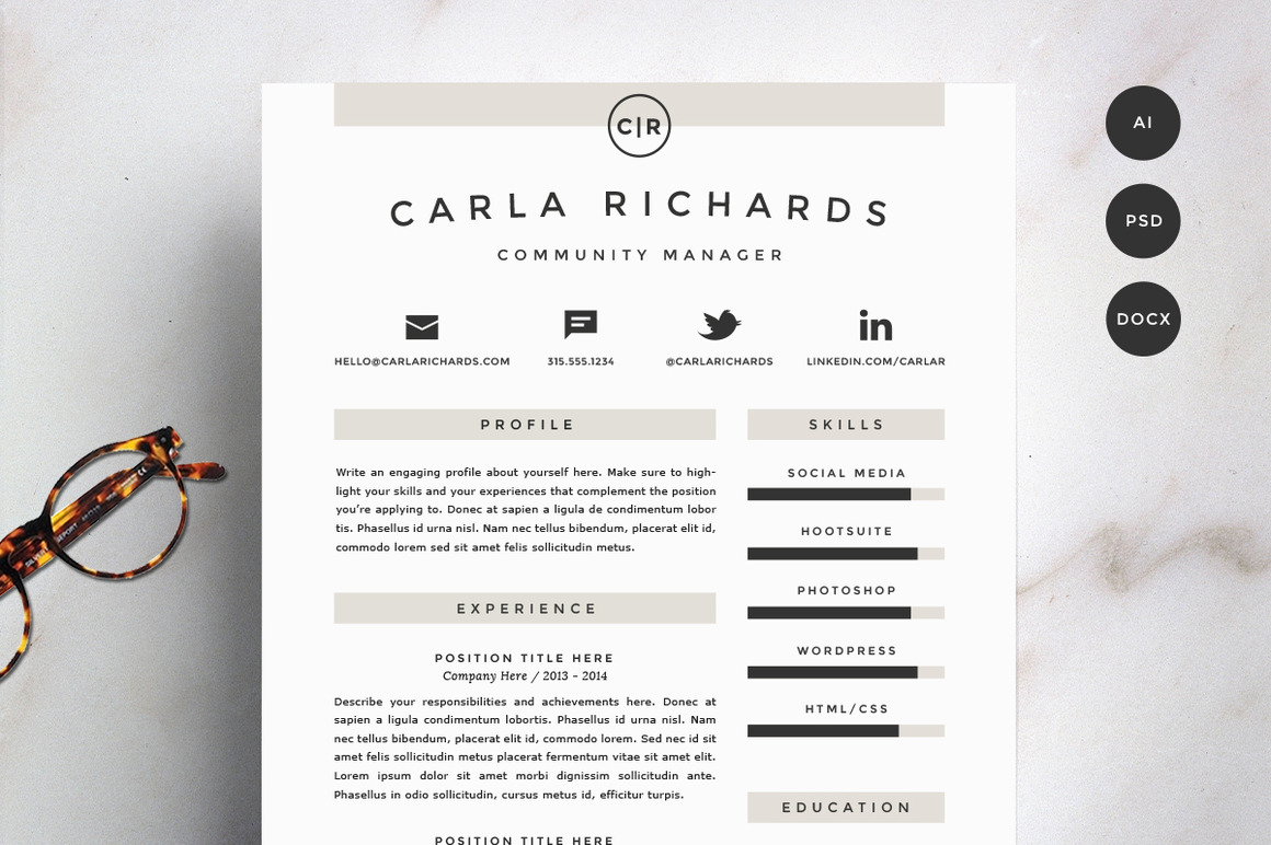 resume-template-4-pack