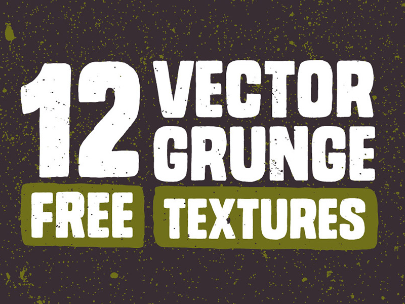 12 Free Vector Grunge Textures by Chris Spooner