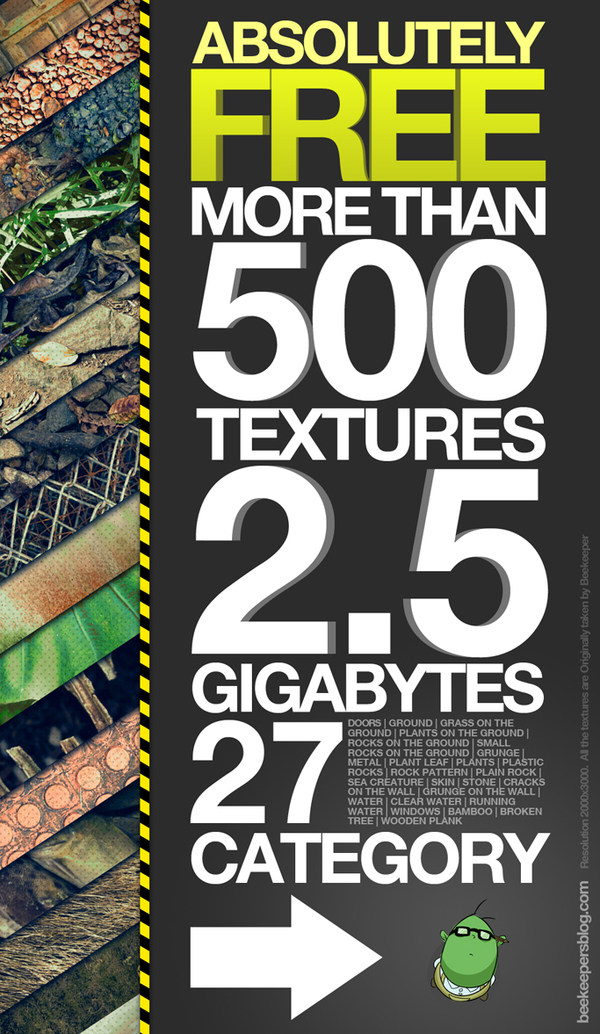 500 Free Texture Pack