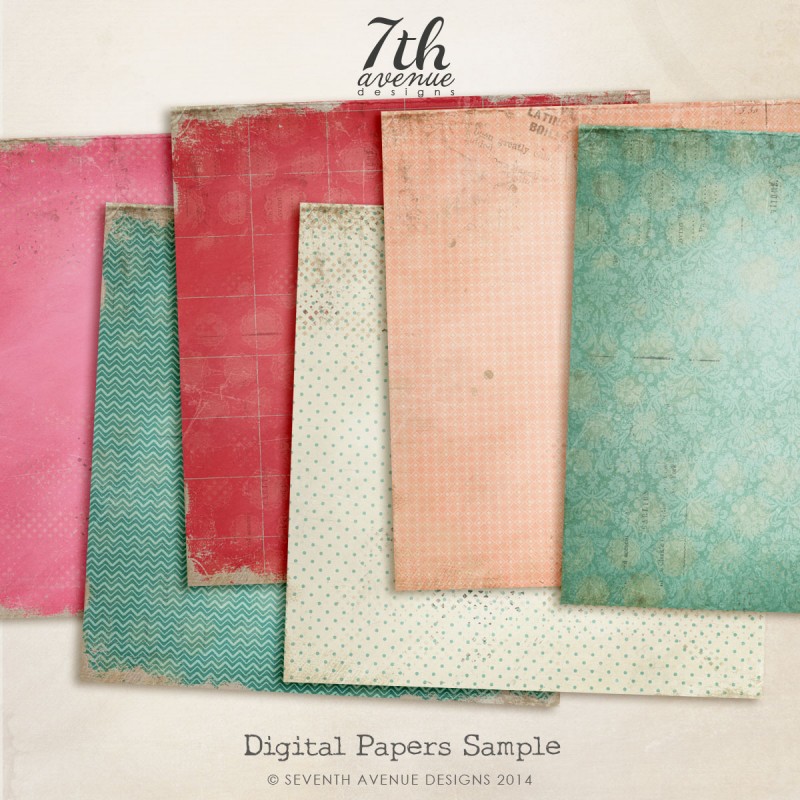6 Free Digital Papers:Textures