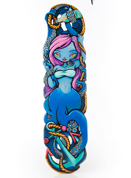 Amphitrite skateboard deck designed by Jacob Brooks