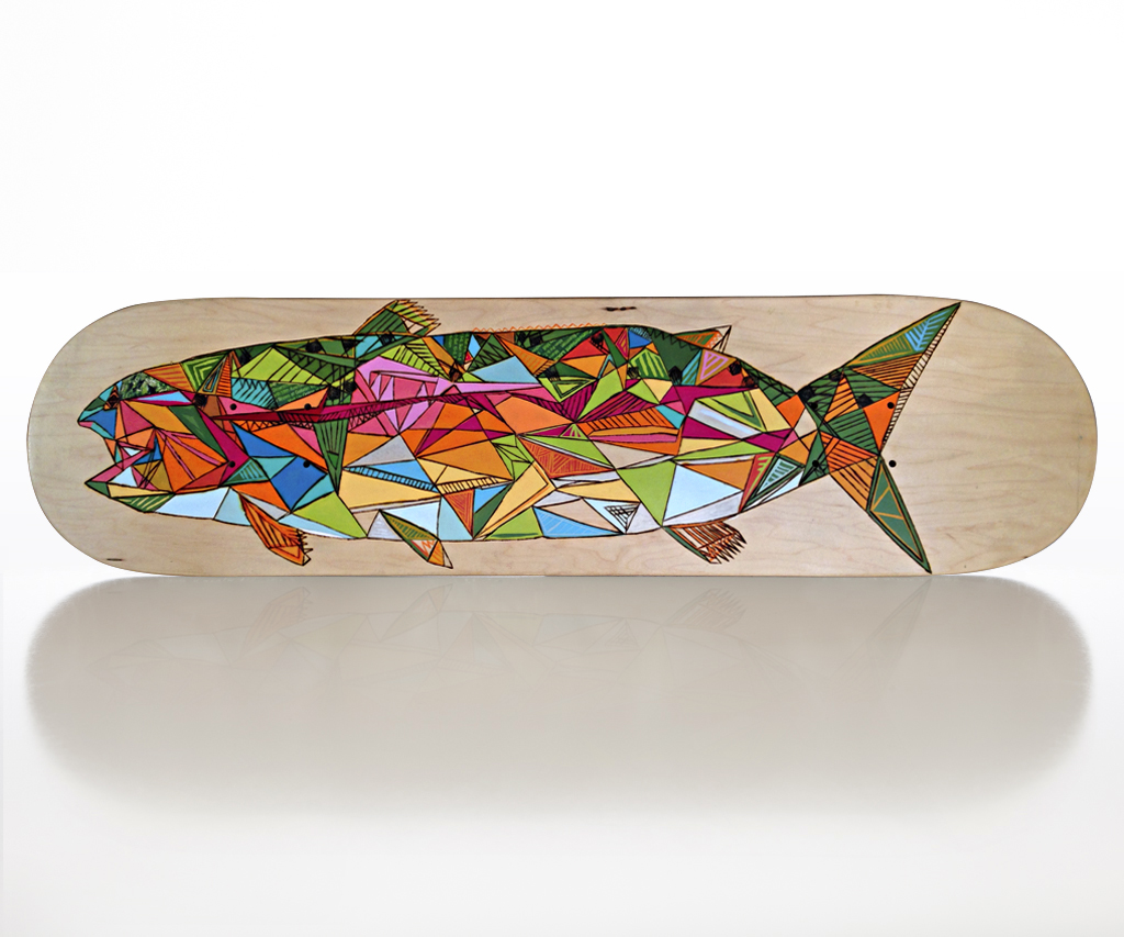 Ashby’s No. 7 skateboard deck by Matthew Paris