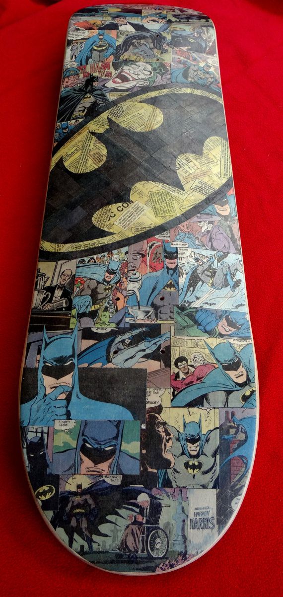 Batman Logo Skateboard Deck by Mike Alcantara