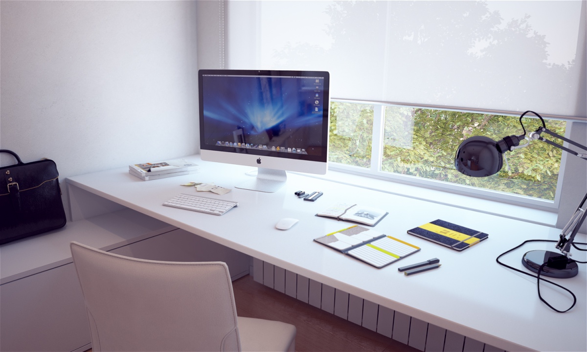 Minimal Window Desk