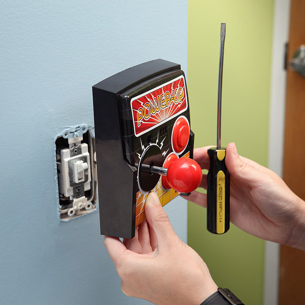 Power-Up Arcade Light Switch Plate