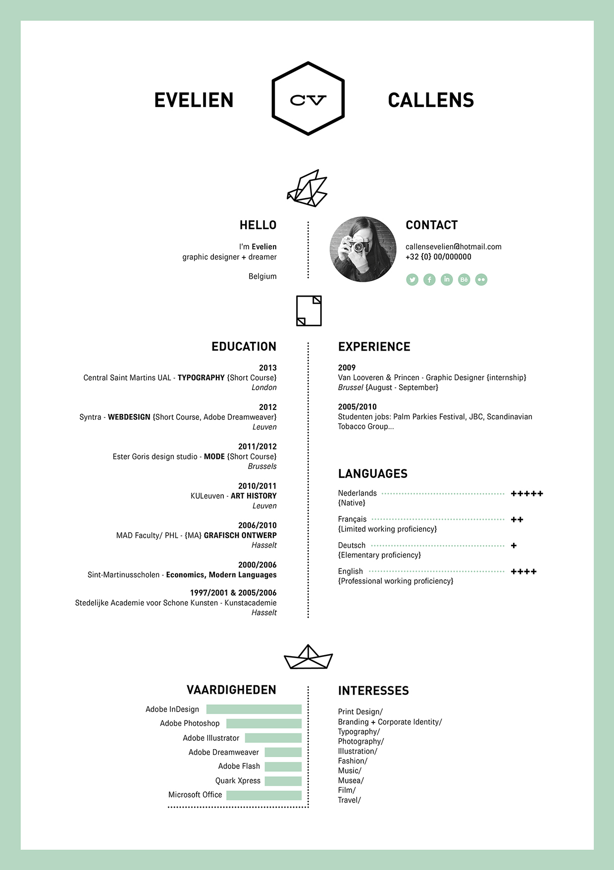 Resume by Evelien Callens