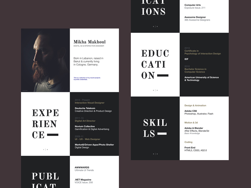 Resume by Mikha Makhoul