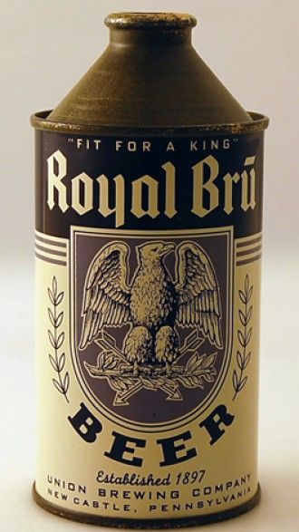 Royal Bru High Profile Beer Can from Union Brewing Company