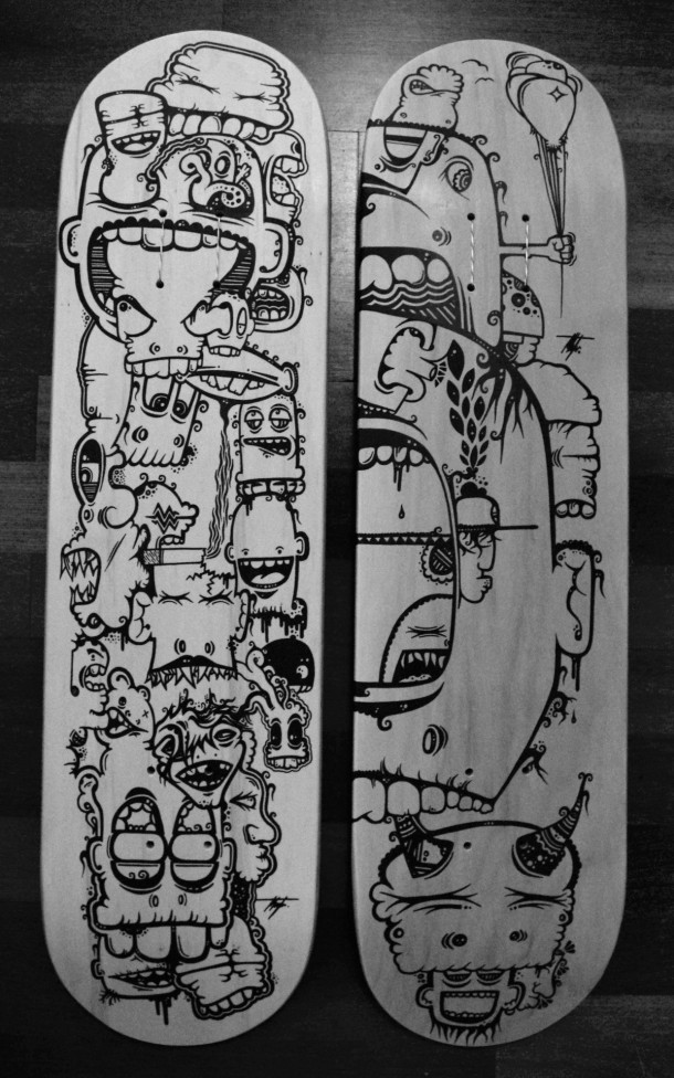 40 Creative Skateboard Deck Designs | Inspirationfeed