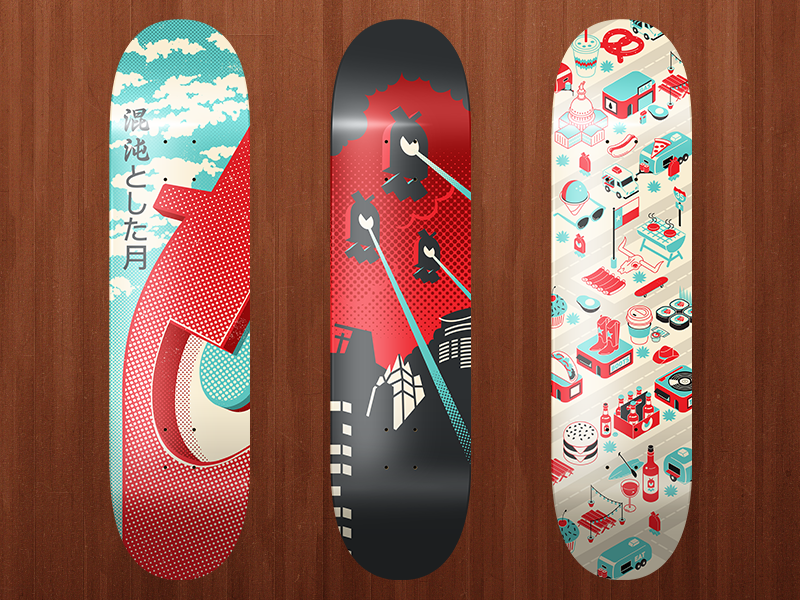 Skateboards by Chaotic Moon Studios