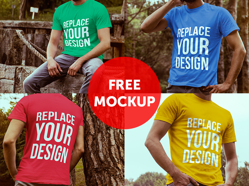 free mock up tshirt