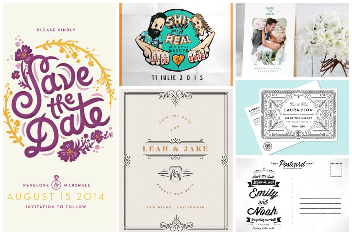20 Stunning "Save The Date" Designs - Inspirationfeed For Save The Date Postcards Free Templates