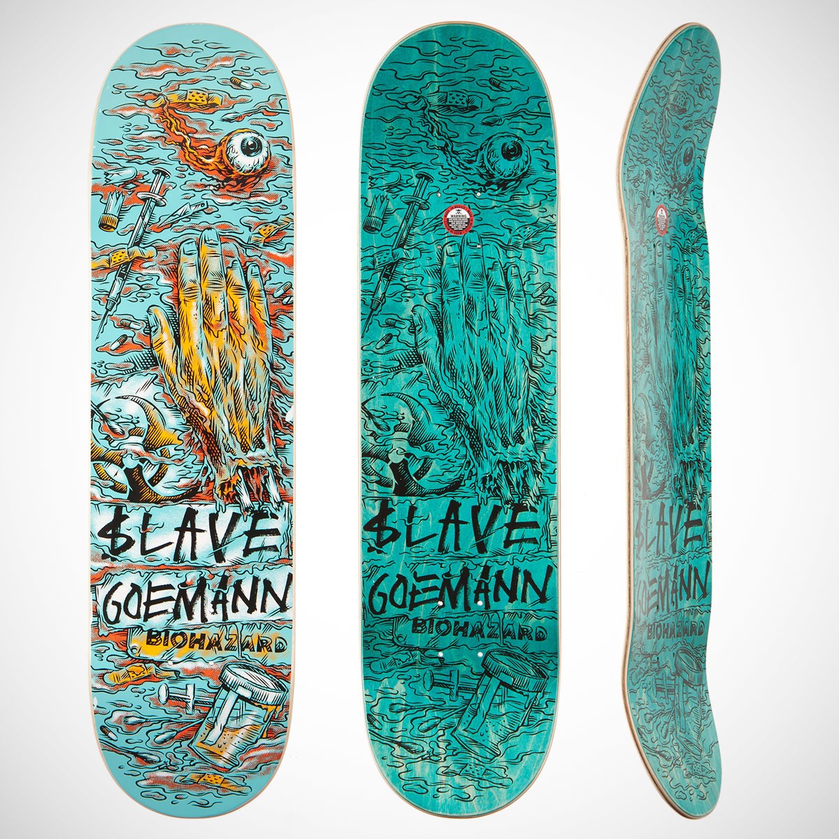 “Joe Goemann Wasted” skateboard deck by Ben Horton for Slave
