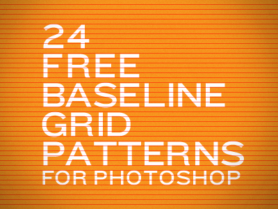 24 Free Baseline Grid Patterns by Colin Harman