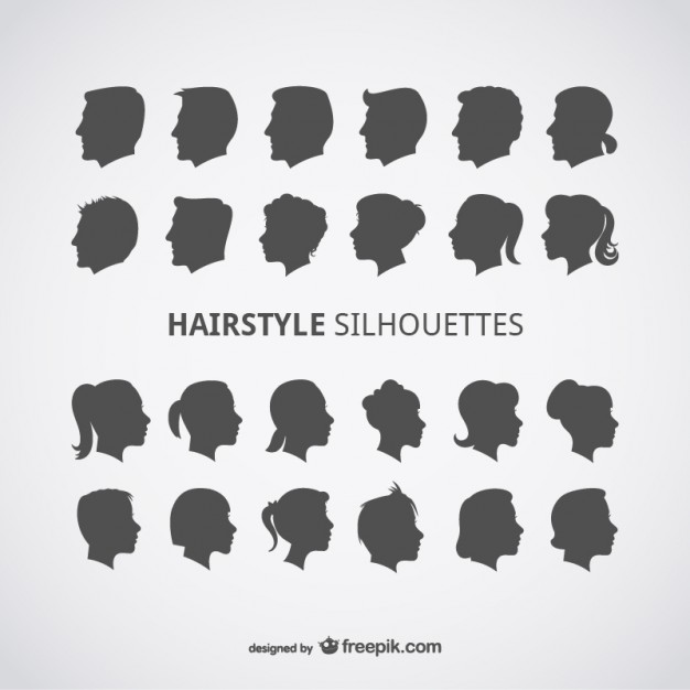 24 Hairstyles Vectors