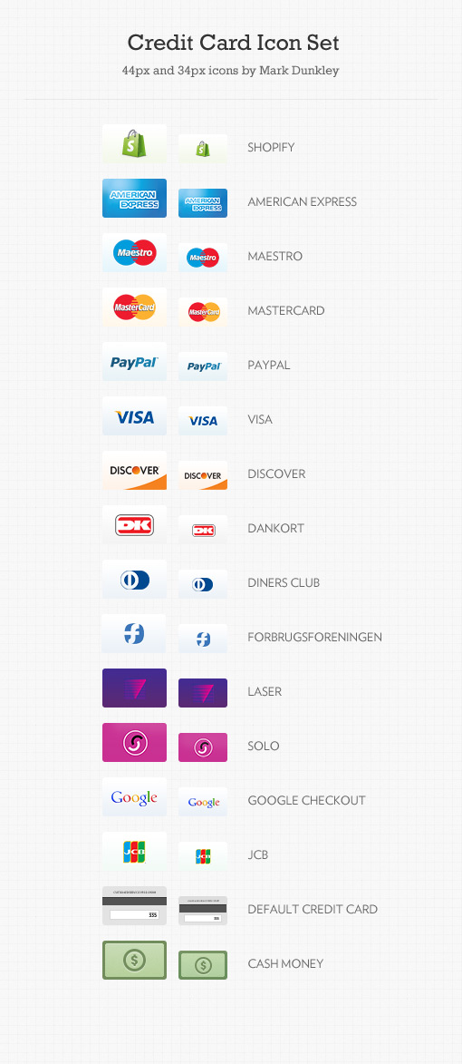 32 Free Credit Card Icons