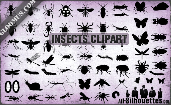61 Insects Clipart