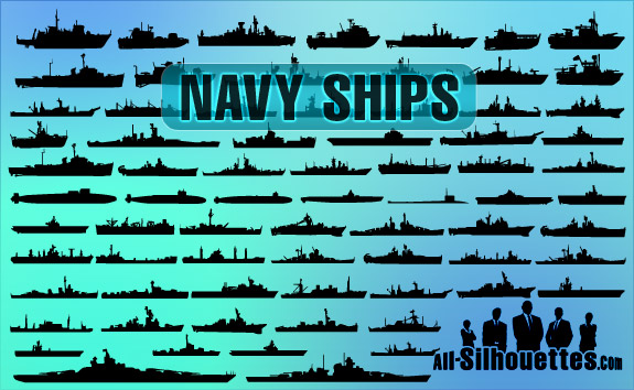 70 Vector Navy Ships