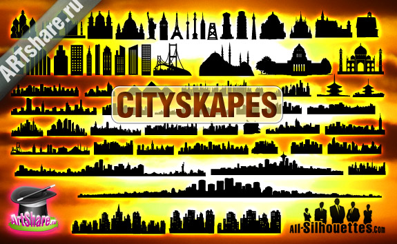 78 Vector Cityscapes