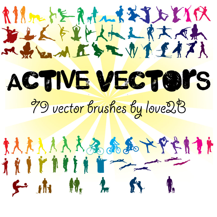 79 Pople Vector Brushes