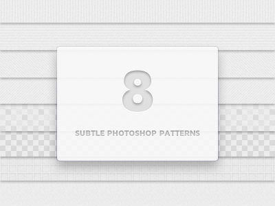 8 Subtle Photoshop Patterns by Matt Gentile