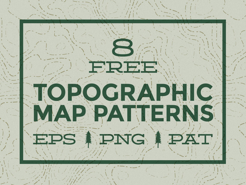 8 Topographic Map Patterns by Chris Spooner