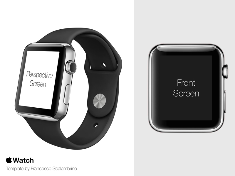 Apple Watch Free Template PSD by Francesco Scalambrino