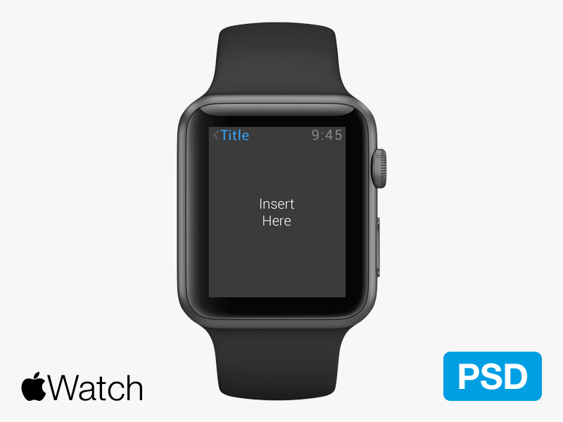 Apple Watch PSD by Kevin Py