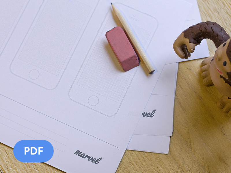 Apple Watch, iPhone, iPad & Android sketch paper! [FREE] by Maxime De Greve