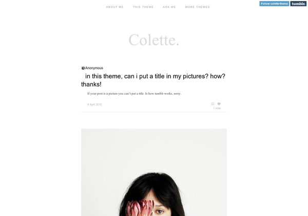 Colette Tumblr Theme