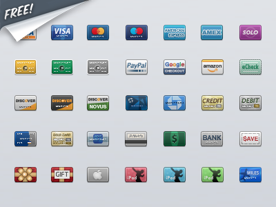 Credit Card Icon pack by Louis Harboe
