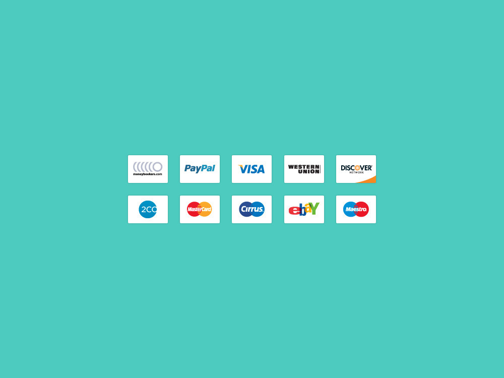 Credit Card Icons by Wassim Awadallah