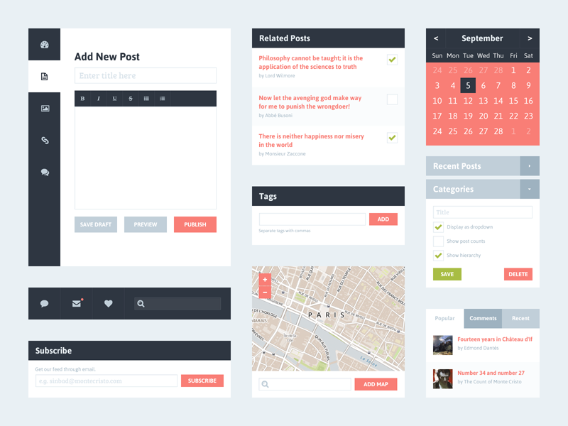 Flat UI Kit 2 by Riki Tanone