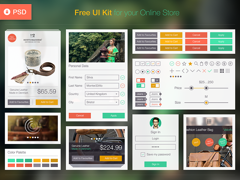 Free UI Kit by Ramotion