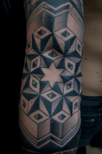 Geometric Full Sleeve Tattoo