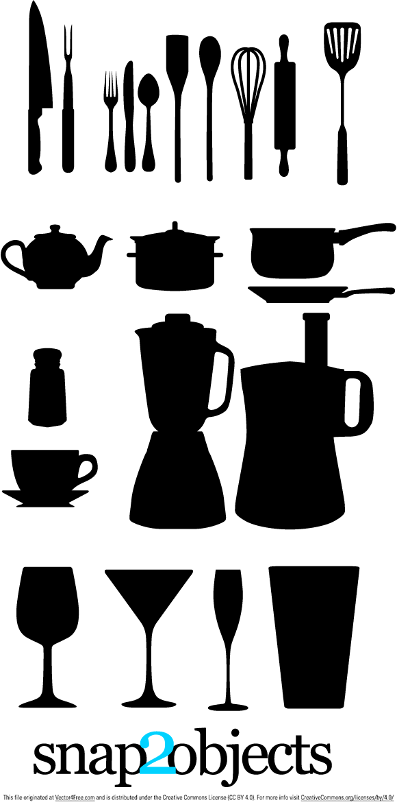 Kitchen Appliances Silhouettes