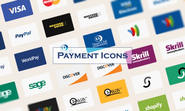 Payment credit cards icons