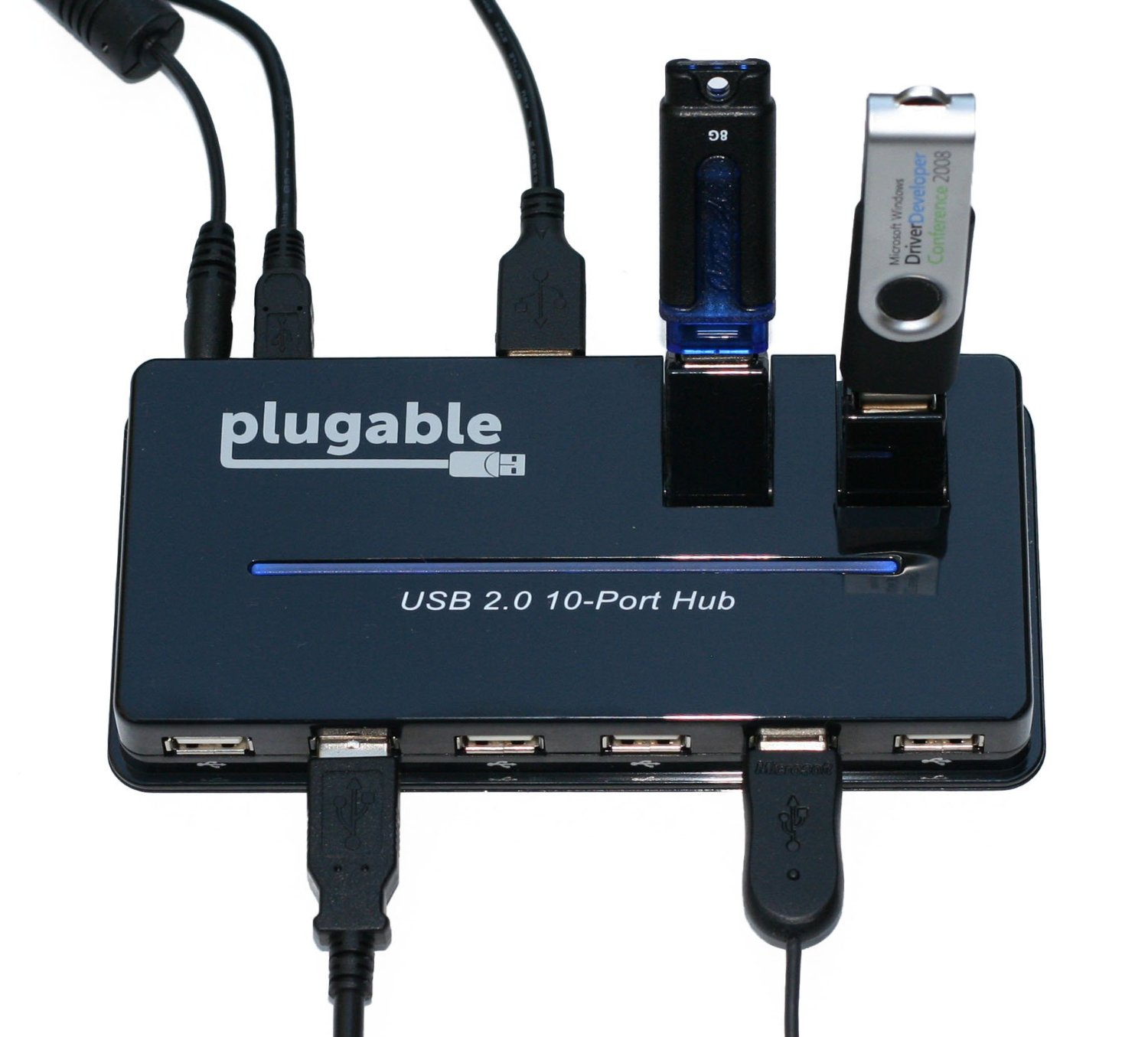 Plugable 10-Port Powered USB 2.0