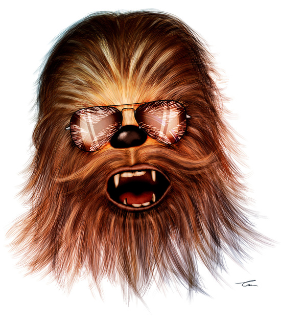STAR WARS Chewbacca by Tom Brodie-Browne