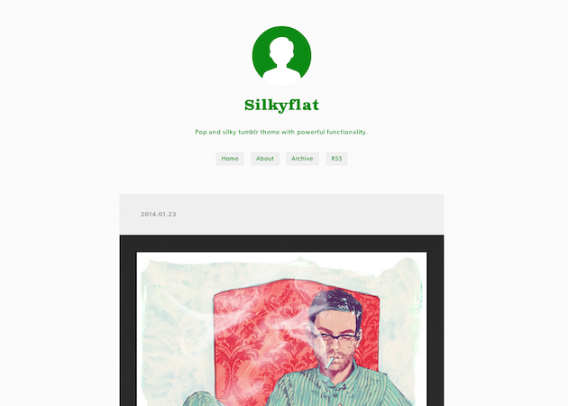 Silkyflat Tumblr Theme