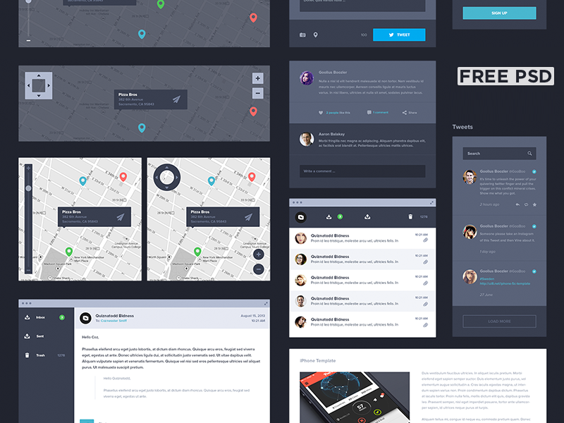 UI Kit Dark by Creativedash