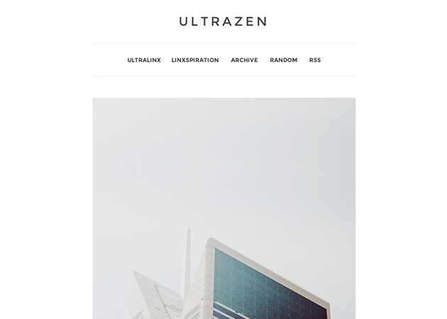 UltraZen Free Minimal Tumblr Theme by Oliur